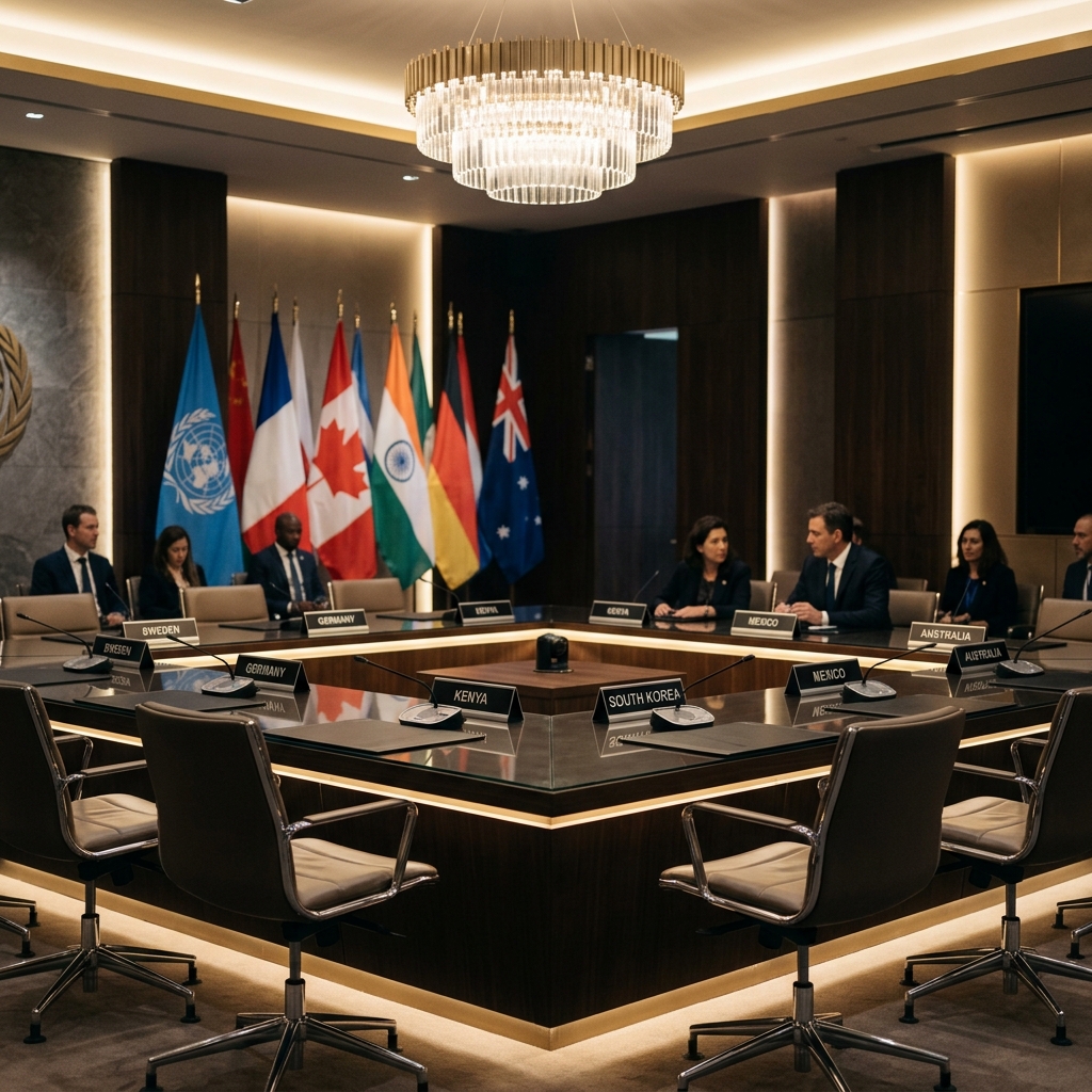 Diplomatic summit · international protocol setting